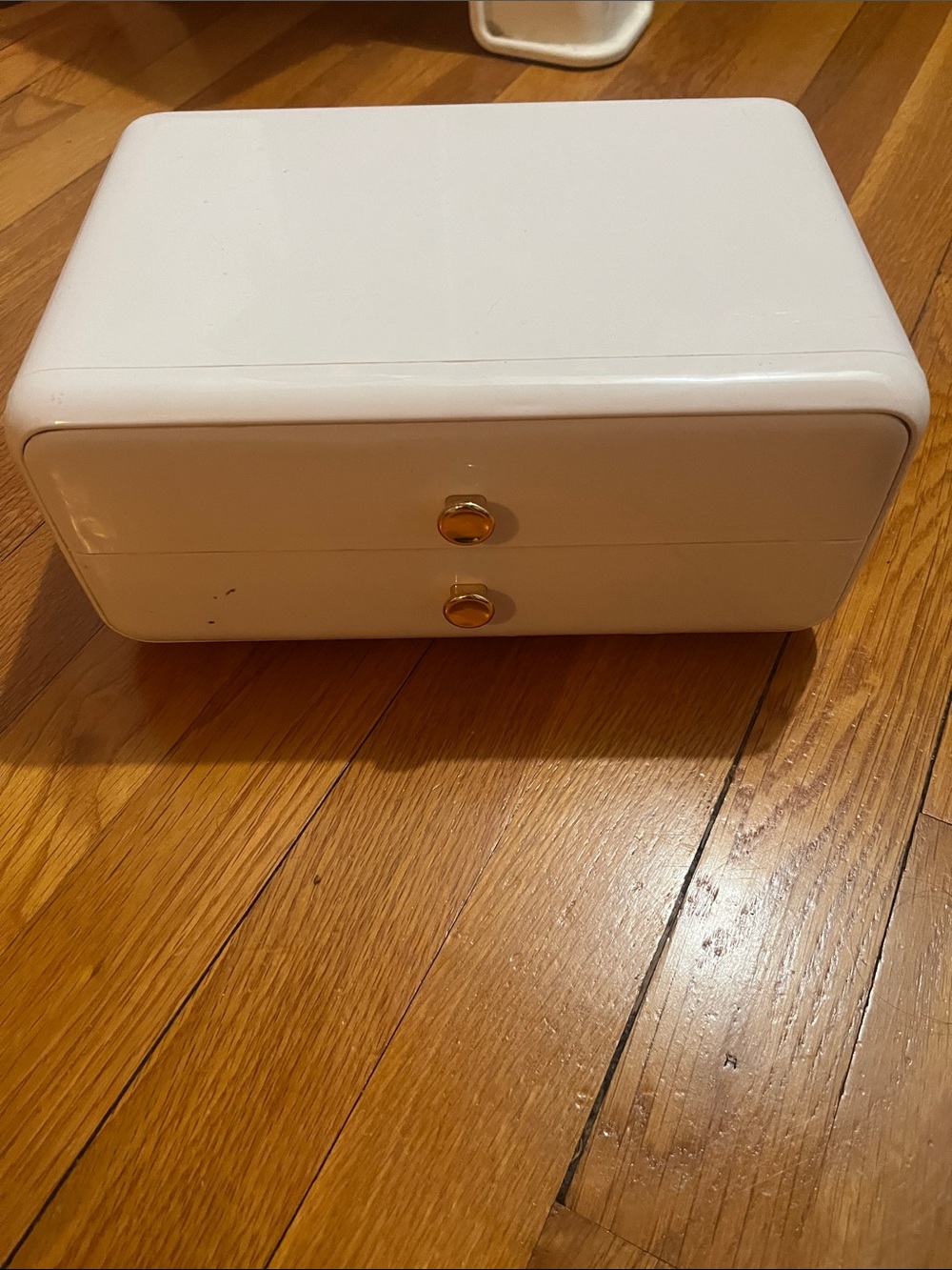 Organizer Box with Gold Accents - Compact Storage